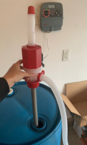 water siphon for 55-gallon long term water storage barrel