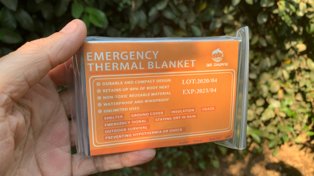 emergency thermal blanket uses